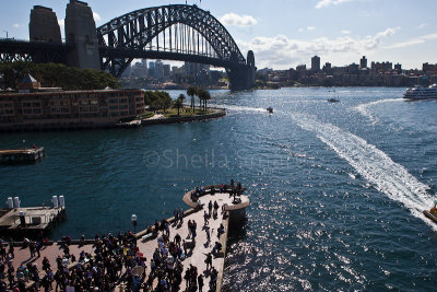 Sydney Harbour Bridge and photographers