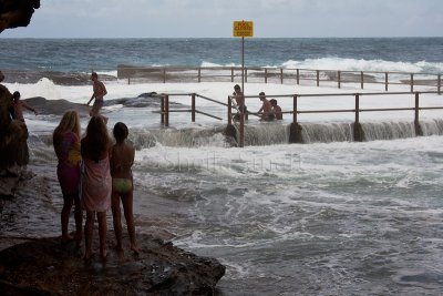 North Curl Curl rockpool closed due to storm