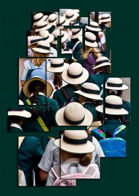 Sea of hats collage