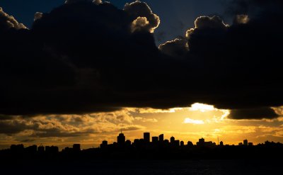 North Sydney skyline at sunset
