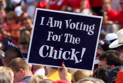 I am voting for the chick!