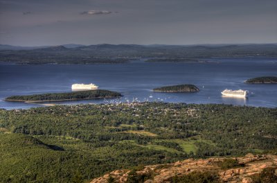 Bar Harbor from Cadilac Mountain