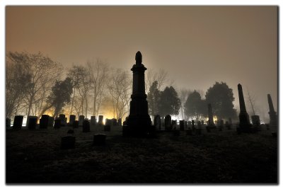 A Foggy Night at the Cemetary