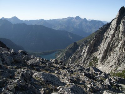 Colchuck from the top of Aasgard