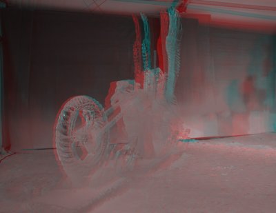 Anaglyph of an Ice Sculpture