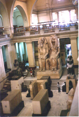 Entering Epytp's National Museum in Cairo