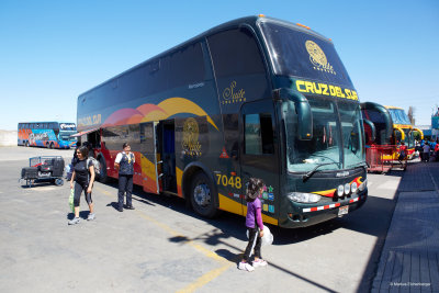 Arriving in Arequipa by bus from Lima