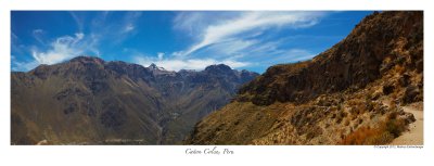 Panorama View of the Colca Canyon Trek 