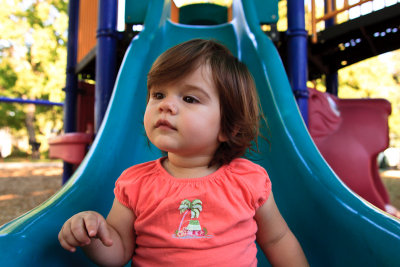 Ava at the playground