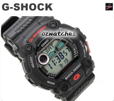 CASIO G-SHOCK 1000 HOUR STOPWATCH G-7900 G-7900-1 BLACK
