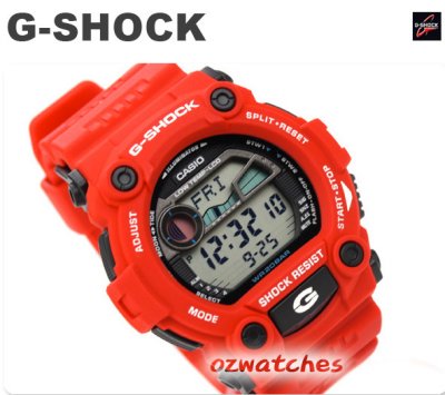CASIO G-SHOCK 1000 HOUR STOPWATCH G-7900 G-7900A-4 RED