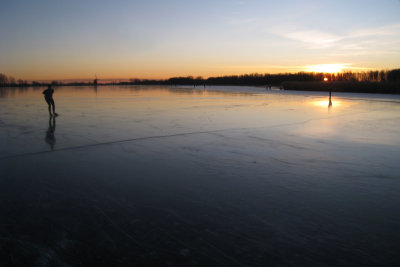 schaatsen op de Rotte 2009
