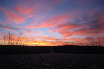 Sunset, Santa Marta de Magasca road