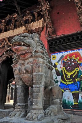 Entrance to a temple in Patan, one of the oldest Buddhist cities in the world.