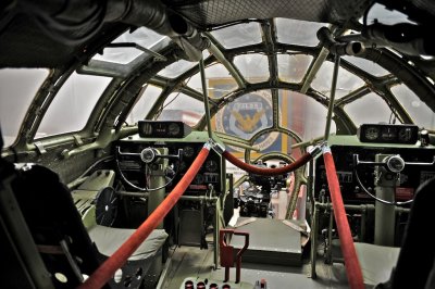 Cockpit of B29.