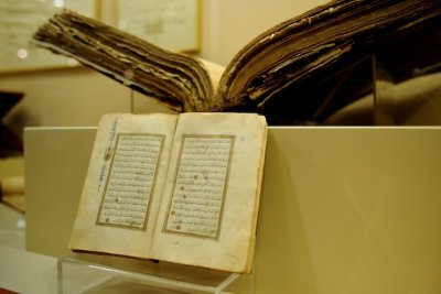 Books on display in the museum of Alaca Hoyuk-.jpg