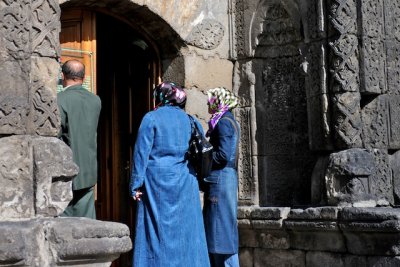 Tourists at the Yakutiyeh Medresah in Erzurum-.jpg