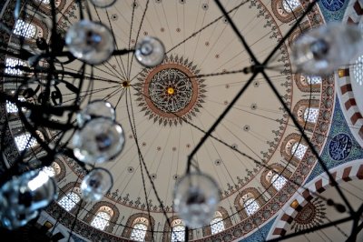 Ceiling in Rutem Pasha Mosque.