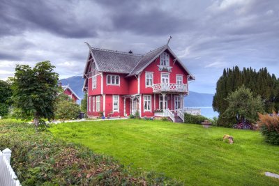 Houses in Balestrand Norway