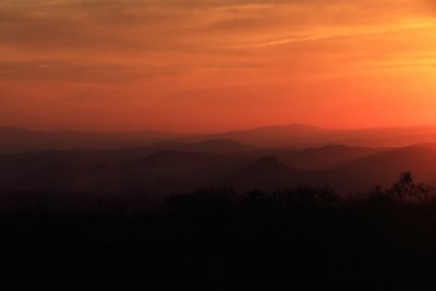 Sunset after the fires - Kruger National Park