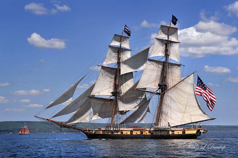 Tall Ships TS4.1: US Brig Niagara With Roseway In Background