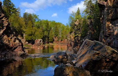 49.21 - Tettegouche Canyon, Baptism River And Rocks