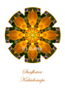 50 - Sunflower Kaleidoscope Card