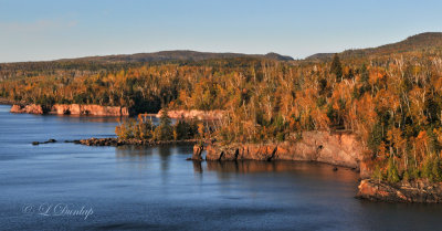 52.2 - Tettegouche:  Autumn Shoreline Looking Southwest