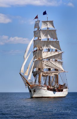 Tall Ships TS11: Barque Europa on Lake Superior, Vertical