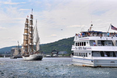 Tall Ships TS22: Barque Europa And Vista Star Entering Duluth Harbor