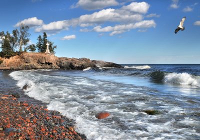 75.13 - Schroeder: Cross River Outlet At Lake Superior.