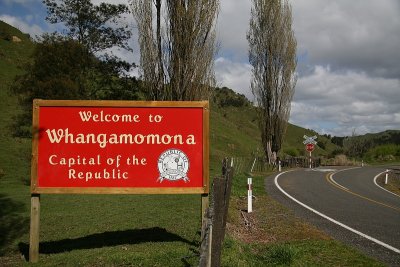 Signage On Leaving New Zealand