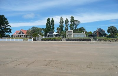 Homes along the beach where I walk. BIG MANLY