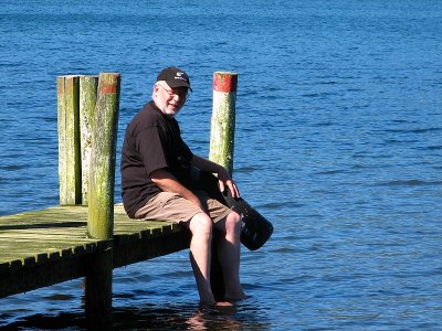 Gary at Lake Rotoaira.