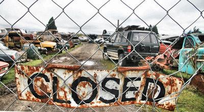 Car Cemetary - Hiropito, Central North Island, New Zealand.