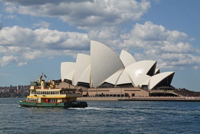 Sydney Opera House and ferry