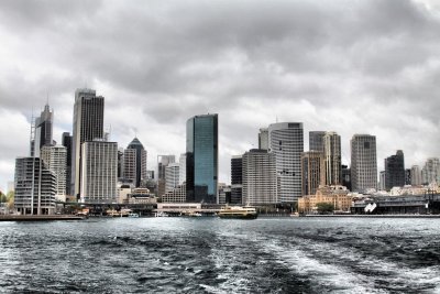 Sydney on a grey day.