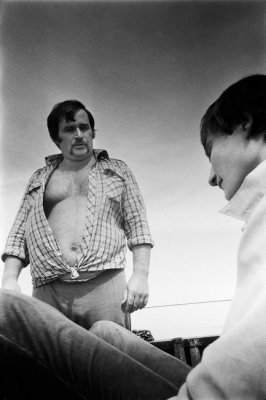 Viktor and Aleksandr. Balkhash lake.