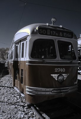 Streecar (trolley)-8335 infrared Muesum of Transportation