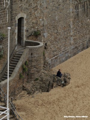 St. Malo - onder aan de muur