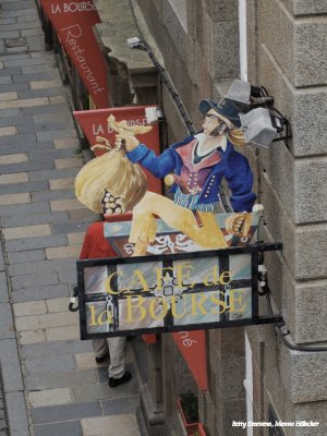 St. Malo - de beurshandelaar gaat er met de poet vandoor