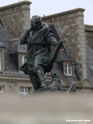 St. Malo - beeld op de muur