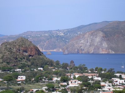 Lipari from the island of Volcano