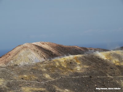 Volcano - on the edge of the crater