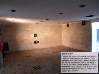 Gas chamber - they were told it was a shower...