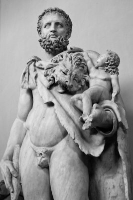 Herakles holding baby Telephos