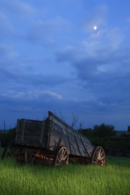 Light painted wagon