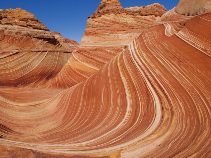The Wave sandstone formation