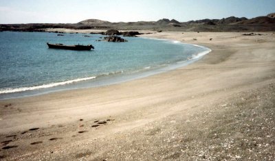 A Masirah beach on east side of the island