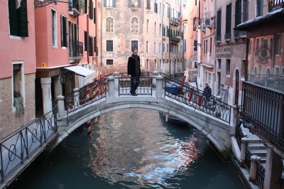 Me on One of Venice's 443 Bridges (14/2)